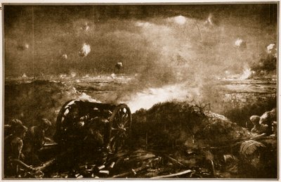 Artillery being brought up to support a British Infantry Attack Near Ypres by Christopher Clark